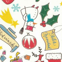 Petite Christmas Drawings Italian Print Paper ~ Tassotti 
